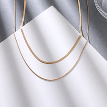 Load image into Gallery viewer, Fashion Simple Snake Chain Clavicle Choker Necklace for Women Retro Golden Chain Short Necklace Fashion Jewelry Gift