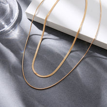 Load image into Gallery viewer, Fashion Simple Snake Chain Clavicle Choker Necklace for Women Retro Golden Chain Short Necklace Fashion Jewelry Gift