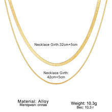 Load image into Gallery viewer, Fashion Simple Snake Chain Clavicle Choker Necklace for Women Retro Golden Chain Short Necklace Fashion Jewelry Gift