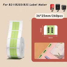 Load image into Gallery viewer, 【Index Label Sticker】NiiMBOT D11/D110/D101/B1/B21/B203/B3S Printing Paper Self-adhesive Waterproof Notepad Book Tag