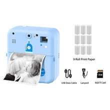 Load image into Gallery viewer, Instant Photo Print Camera For Kids Thermal Label Printer Digital Toy Camera For Child Girl Birthday Gift