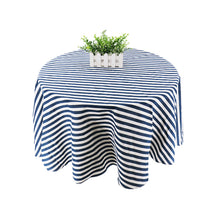 Load image into Gallery viewer, Japan Style Tablecloth Cotton Linen Round Table Cloth Nordic Table Cover for Home Wedding Party Decoration Printed White Yellow