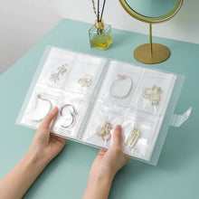 Load image into Gallery viewer, Jewelry storage box, earrings, anti oxidation ring, hand jewelry, transparent and dustproof storage bag, necklace, jewelry book,