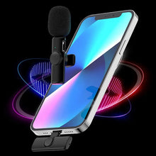 Load image into Gallery viewer, K11 Professional Wireless Lavalier Microphone for iPhone iPad Laptop Android Live Gaming Video Recording Interview Business Mic