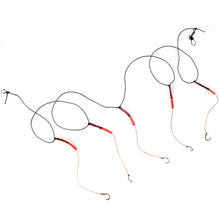 Load image into Gallery viewer, Fishhook High Carbon Steel Fishing Hooks with 5 Small Hooks Rigs Swivel Fishing Lures Pesca Lure String Hooks 5#-14#