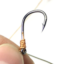 Load image into Gallery viewer, Fishhook High Carbon Steel Fishing Hooks with 5 Small Hooks Rigs Swivel Fishing Lures Pesca Lure String Hooks 5#-14#