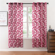 Load image into Gallery viewer, Brown Short Geometric Tulle Voile Hall Curtains for Living Room Bedroom Kitchen Curtain Shade Window Voile Curtain Fabric Drapes