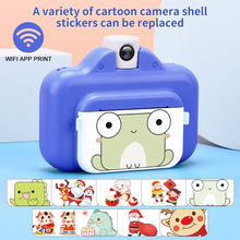 Load image into Gallery viewer, Kids Camera WIFI Instant Print Camera Thermal Printer Wireless WIFI Phone Printer 32GB Card 1080P HD Children Digital Camera Toy