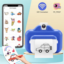Load image into Gallery viewer, Kids Camera WIFI Instant Print Camera Thermal Printer Wireless WIFI Phone Printer 32GB Card 1080P HD Children Digital Camera Toy