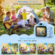 Load image into Gallery viewer, Kids Digital Camera 1080P HD2.0 Inches Color Screen Dual Selfie Video Game Children Camera 600mah battery Toy Gifts for Children
