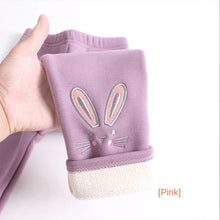 Load image into Gallery viewer, Kids Girls Winter Leggings 2023 Children Plus Velvet Warm Trousers Thick Lamb Fleece trousers Solid Color Baby Pencil Pants