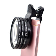 Load image into Gallery viewer, KnightX Camera filter 52MM densidad neutra ND star 4X 6X line Special Effects macro lens for smartphone cellphone mobile android