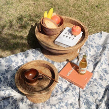 Load image into Gallery viewer, Korean Ins Floral Tablecloths Retro Cotton Linen Coffee Table Dining Cover Table Cloth Picnic Photo Background Cloth Room Decor
