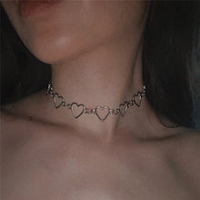 Load image into Gallery viewer, Korean Stainless Steel Choker Layered Necklace Women Punk Trendy Dainty Chain Statement Pendant Hip Hop Jewelry
