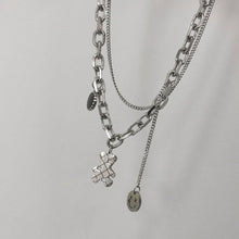Load image into Gallery viewer, Korean Stainless Steel Choker Layered Necklace Women Punk Trendy Dainty Chain Statement Pendant Hip Hop Jewelry