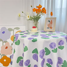 Load image into Gallery viewer, Korean Style Flower Print Table Cloth Coffee Table Dining Cover TableCloth Dining Table Cushion Tea Table Picnic Cloth