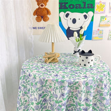 Load image into Gallery viewer, Korean Style Flower Print Table Cloth Coffee Table Dining Cover TableCloth Dining Table Cushion Tea Table Picnic Cloth