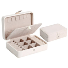 Load image into Gallery viewer, Korean Version Simple Ins Style Portable Jewelry Storage Box 2023 New High-end Exquisite Large Capacity Travel Jewelry Bag