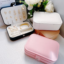 Load image into Gallery viewer, Korean Version Simple Ins Style Portable Jewelry Storage Box 2023 New High-end Exquisite Large Capacity Travel Jewelry Bag