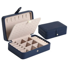 Load image into Gallery viewer, Korean Version Simple Ins Style Portable Jewelry Storage Box 2023 New High-end Exquisite Large Capacity Travel Jewelry Bag
