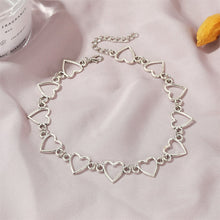 Load image into Gallery viewer, Kpop Vintage Harajuku Goth Metal Heart Neck Chains Choker Grunge Necklaces For Women Egirl Cosplay Aesthetic Accessories Jewelry