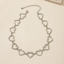 Load image into Gallery viewer, Kpop Vintage Harajuku Goth Metal Heart Neck Chains Choker Grunge Necklaces For Women Egirl Cosplay Aesthetic Accessories Jewelry