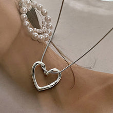 Load image into Gallery viewer, Kpop Vintage Harajuku Goth Metal Heart Neck Chains Choker Grunge Necklaces For Women Egirl Cosplay Aesthetic Accessories Jewelry