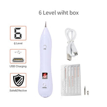 Load image into Gallery viewer, LCD Face Plasma Pen Skin tag remover pen Tattoo removal Black dot Dark Spot verrgas pencil remove warts Laser Mole Removal tools
