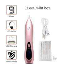 Load image into Gallery viewer, LCD Face Plasma Pen Skin tag remover pen Tattoo removal Black dot Dark Spot verrgas pencil remove warts Laser Mole