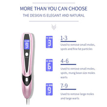 Load image into Gallery viewer, LCD Face Plasma Pen Skin tag remover pen Tattoo removal Black dot Dark Spot verrgas pencil remove warts Laser Mole