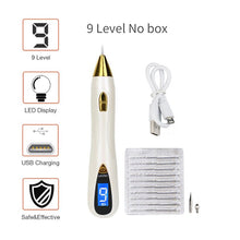 Load image into Gallery viewer, LCD Face Plasma Pen Skin tag remover pen Tattoo removal Black dot Dark Spot verrgas pencil remove warts Laser Mole Removal tools