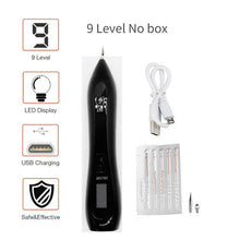 Load image into Gallery viewer, LCD Face Plasma Pen Skin tag remover pen Tattoo removal Black dot Dark Spot verrgas pencil remove warts Laser Mole