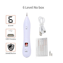 Load image into Gallery viewer, LCD Face Plasma Pen Skin tag remover pen Tattoo removal Black dot Dark Spot verrgas pencil remove warts Laser Mole Removal tools
