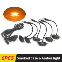 Load image into Gallery viewer, LED Front Grille Marker Lights w/Projector Lens Assembly Compatible with Cars, Pickups, Trucks, SUV, Trailer, 3000K Amber