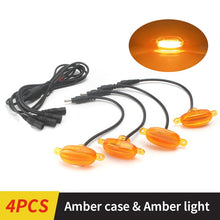 Load image into Gallery viewer, LED Front Grille Marker Lights w/Projector Lens Assembly Compatible with Cars, Pickups, Trucks, SUV, Trailer, 3000K Amber