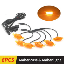 Load image into Gallery viewer, LED Front Grille Marker Lights w/Projector Lens Assembly Compatible with Cars, Pickups, Trucks, SUV, Trailer, 3000K Amber