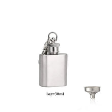 Load image into Gallery viewer, Stainless Steel Hip Flask with Funnel Pocket Hip Flask Alcohol Whiskey Hip Flask Screw Cap