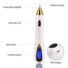 Load image into Gallery viewer, Laser Mole Tattoo Freckle Removal Pen LCD Professional Sweep Spot Wart Corn Dark Remover 9 Speed Skin Care Salon Beauty Tool