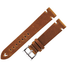 Load image into Gallery viewer, Leather Watchband Black Dark Brown Oil Wax Leather Watch Strap Italian 18mm 20mm 22mm Quick Release Watch Belt Handmade