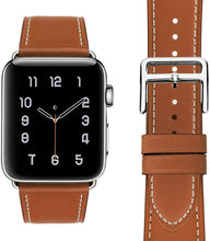 Load image into Gallery viewer, Leather strap For Apple watch band 44mm 40mm 38mm 42mm iWatch Single tour bracelet Apple watch 5 4 3 se 6