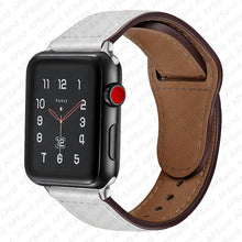 Load image into Gallery viewer, Leather strap For Apple watch band 44mm 40mm 42mm 38mm 44 mm Smartwatch Accessories wristband bracelet iWatch 3 4 5 SE 6 7