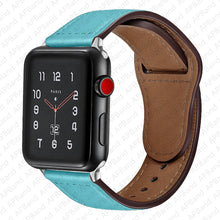 Load image into Gallery viewer, Leather strap For Apple watch band 44mm 40mm 42mm 38mm 44 mm Smartwatch Accessories wristband bracelet iWatch 3 4 5 SE 6 7