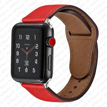 Load image into Gallery viewer, Leather strap For Apple watch band 44mm 40mm 42mm 38mm 44 mm Smartwatch Accessories wristband bracelet iWatch 3 4 5 SE 6 7