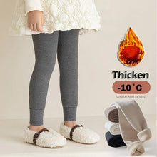 Load image into Gallery viewer, Little Girls Leggings Winter Fleece Lined Thick Thermal Tights Warm Full Length Cotton Pants for Kids