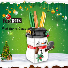 Load image into Gallery viewer, MOC Creative Christmas Fun Desk Mirror Bricks Santa Claus Gingerbread House Sets Building Block Decoration Toys Kids Boys Gifts
