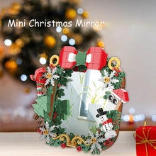 Load image into Gallery viewer, MOC Creative Christmas Fun Desk Mirror Bricks Santa Claus Gingerbread House Sets Building Block Decoration Toys Kids Boys Gifts