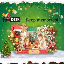 Load image into Gallery viewer, MOC Creative Christmas Fun Desk Mirror Bricks Santa Claus Gingerbread House Sets Building Block Decoration Toys Kids Boys Gifts