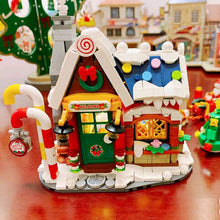 Load image into Gallery viewer, LOZ Mini Christmas Santa Claus House Model Building Block With Snowman Dolls Architecture Bricks DIY Christmas Toy Kid Gifts