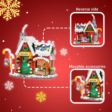 Load image into Gallery viewer, LOZ Mini Christmas Santa Claus House Model Building Block With Snowman Dolls Architecture Bricks DIY Christmas Toy Kid Gifts