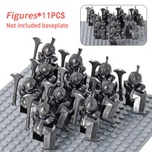 Load image into Gallery viewer, MOC Medieval Dwarf Warrior Elves Knights lotr Figures Building Blocks Accessories Armor Shield Weapon DIY Toys For Children gift